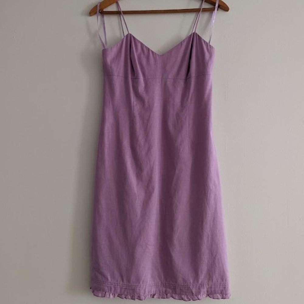 Ann Taylor Lilac Purple Thin Strapped Dress Size 4